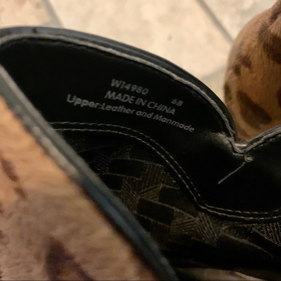 NWOT Cole Haan Women’s Calf Hair Ocelot Print Boot - Picture 8 of 9